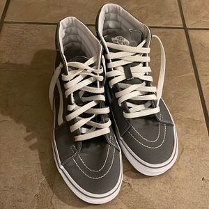 SK-8 HI Vans—Gray Women’s Size 8.5 NWOT, never worn